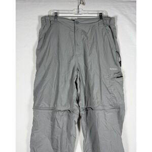 Simms Pants Men's XL Convertible Nylon Outdoor Zip-Off Fishing Hiking Outdoor